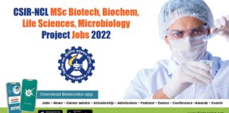 CSIR-NCL Project Vacancies