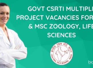 CSRTI Jobs 2022 Projects