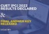 CUET (PG) 2022 Results Declared + Final Answer Key Released CUET PG Answer Key