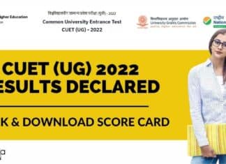 CUET UG 2022 Results Declared