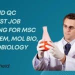 Cepheid QC Analyst Job Opening For MSc Biochem, Mol Bio, Microbiology Cepheid QC Analyst