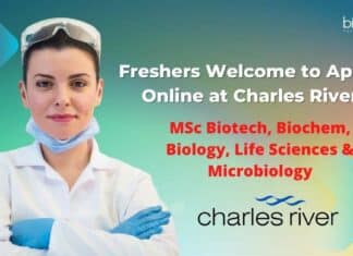 Charles River Freshers Jobs