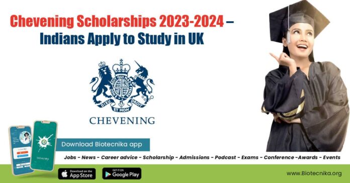 Chevening Scholarships 2023-2024