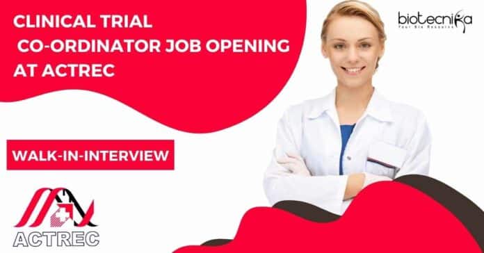 Clinical Trial Co-ordinator Job
