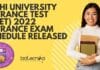 Delhi University Entrance Test (DUET) 2022 Entrance Exam Schedule Released DUET 2022 Exam Dates