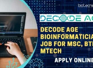 Decode Age Bioinformatician Job