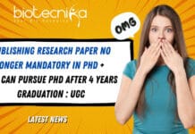 Publishing Research Paper No Longer Mandatory In PhD + You Can Pursue PhD After 4 Years Graduation : UGC Publishing Paper in PhD