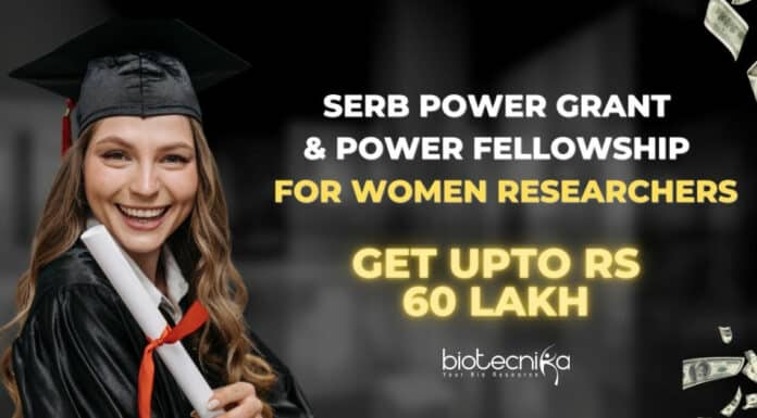 SERB-POWER Grant 2022
