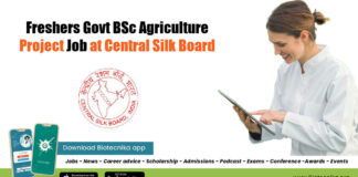Freshers Govt BSc Agriculture