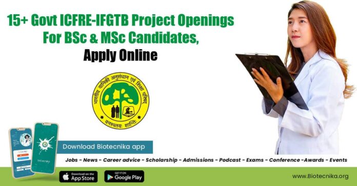 Govt ICFRE Job Openings