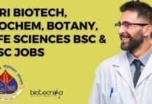 IARI Biotech, Biochem, Botany, Life Sciences BSc & MSc Jobs IARI Jobs Latest 2022