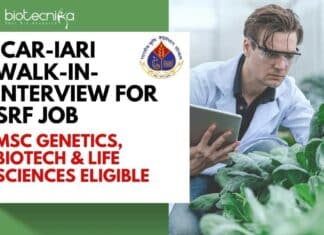 ICAR-IARI Walk-In-Interview