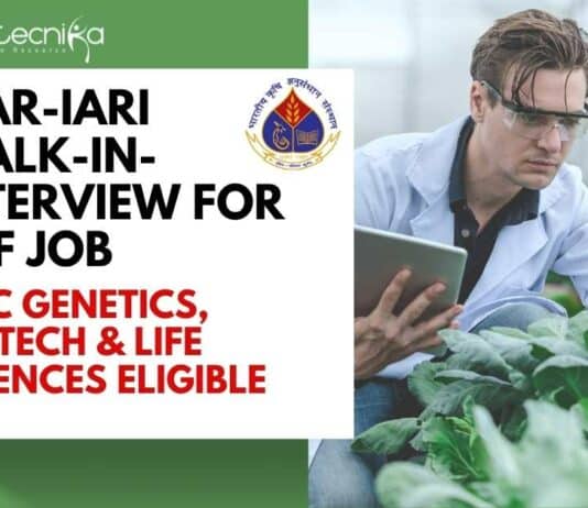ICAR-IARI Walk-In-Interview