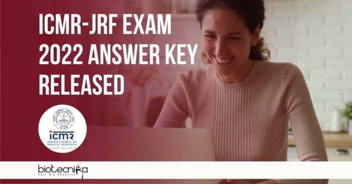 ICMR JRF 2022 Answer Key Released 