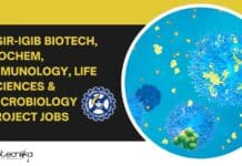 CSIR-IGIB Biotech, Biochem, Immunology, Life Sciences & Microbiology Project Jobs IGIB Research Vacancies 2022