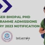 IISER Bhopal Admissions 2023