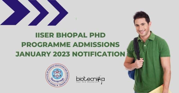 IISER Bhopal Admissions 2023