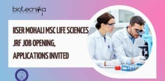 IISER Mohali MSc JRF