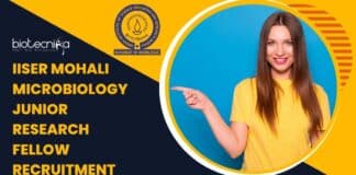 IISER Mohali Microbiology Job