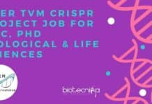 IISER TVM CRISPR Project Job For MSc, PhD Biological & Life Sciences IISER TVM Project Vacancy