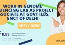 Work In Genome Sequencing Lab as Project Associate at Govt ILBS, GNCT of Delhi ILBS Delhi Project Job