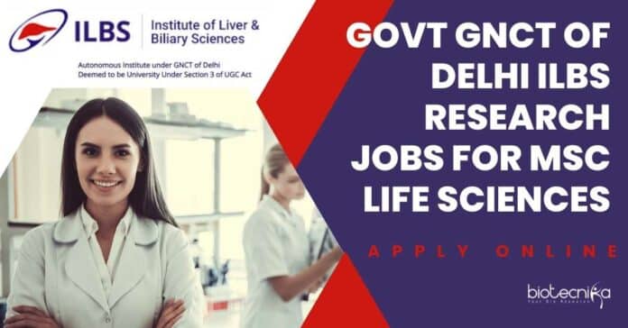 ILBS Delhi Research Jobs