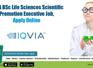 IQVIA BSc Job Vacancy