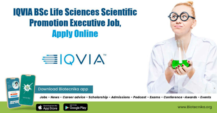 IQVIA BSc Job Vacancy
