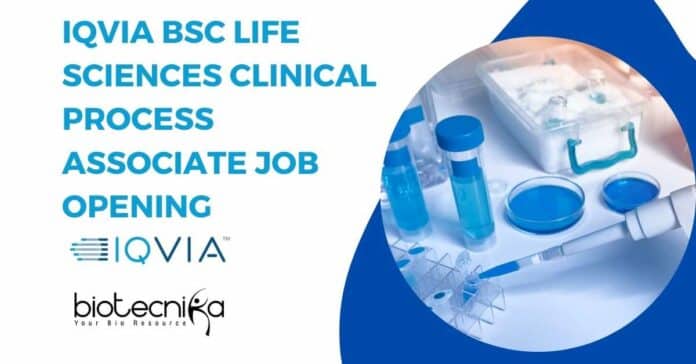 IQVIA BSc Vacancy Available
