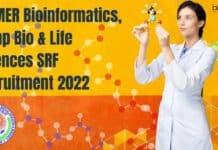 JIPMER Bioinformatics, Comp Bio & Life Sciences SRF Recruitment 2022 JIPMER Bioinformatics