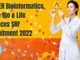 JIPMER Bioinformatics, Comp Bio & Life Sciences SRF Recruitment 2022 JIPMER Bioinformatics