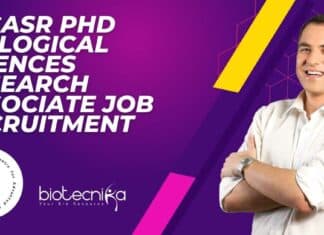 JNCASR PhD Biological Sciences Research Associate Job Recruitment