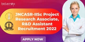 JNCASR Vacancies For PhD