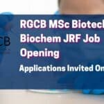JRF Job Opening RGCB