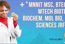 MNNIT MSc, BTech & MTech Biotech, Biochem, Mol Bio, Life Sciences JRF Job MNNIT JRF Job
