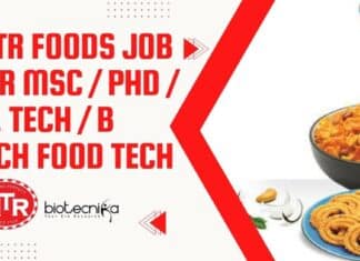 MTR Foods Job
