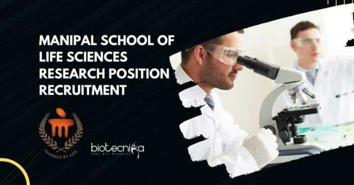 Manipal Research Position