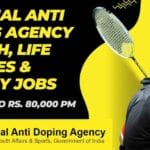 National Anti Doping Agency Biotech, Life Sciences & Biology Jobs With Salary Up To Rs. 80,000 pm NADA Jobs For Biotech