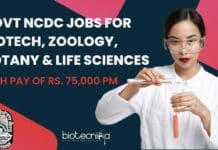 Govt NCDC Jobs For Biotech, Zoology, Botany & Life Sciences With High Pay of Rs. 75,000 pm NCDC Job Openings 2022