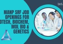 NIANP SRF Job Openings For Biotech, Biochem, Mol Bio & Genetics NIANP SRF Job Openings
