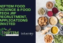 NIFTEM Food Science & Food Tech JRF Recruitment, Applications Invited NIFTEM JRF Job 2022