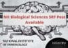 NII Biological Sciences SRF Post Available – Applications Invited NII Project SRF Posting
