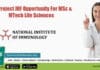 NII Project JRF Opportunity For MSc & MTech Life Sciences NII Project Vacancy JRF