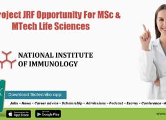 NII Project Vacancy JRF