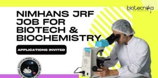 NIMHANS JRF Job Opening