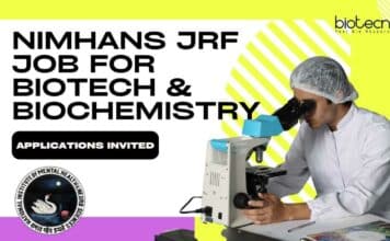 NIMHANS JRF Job Opening