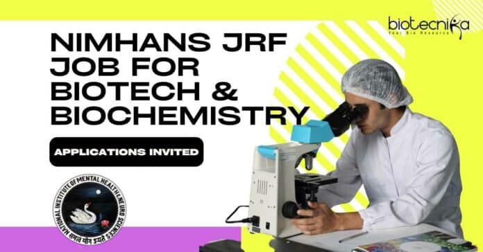 NIMHANS JRF Job Opening