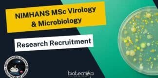 NIMHANS Virology JRF Job