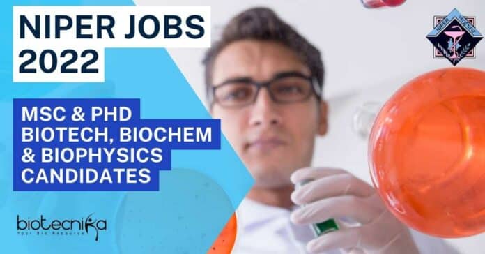 NIPER Jobs 2022