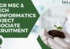 NIPGR MSc & MTech Bioinformatics Project Associate Recruitment NIPGR Bioinformatics Project Job